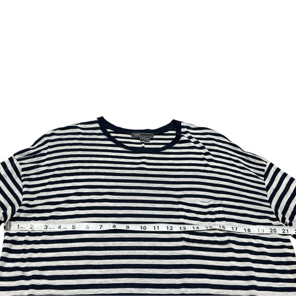 Vince Long Sleeves Striped Lightweight T Shirt Size M - Picture 10 of 10